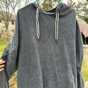 Free people grey hoodie.